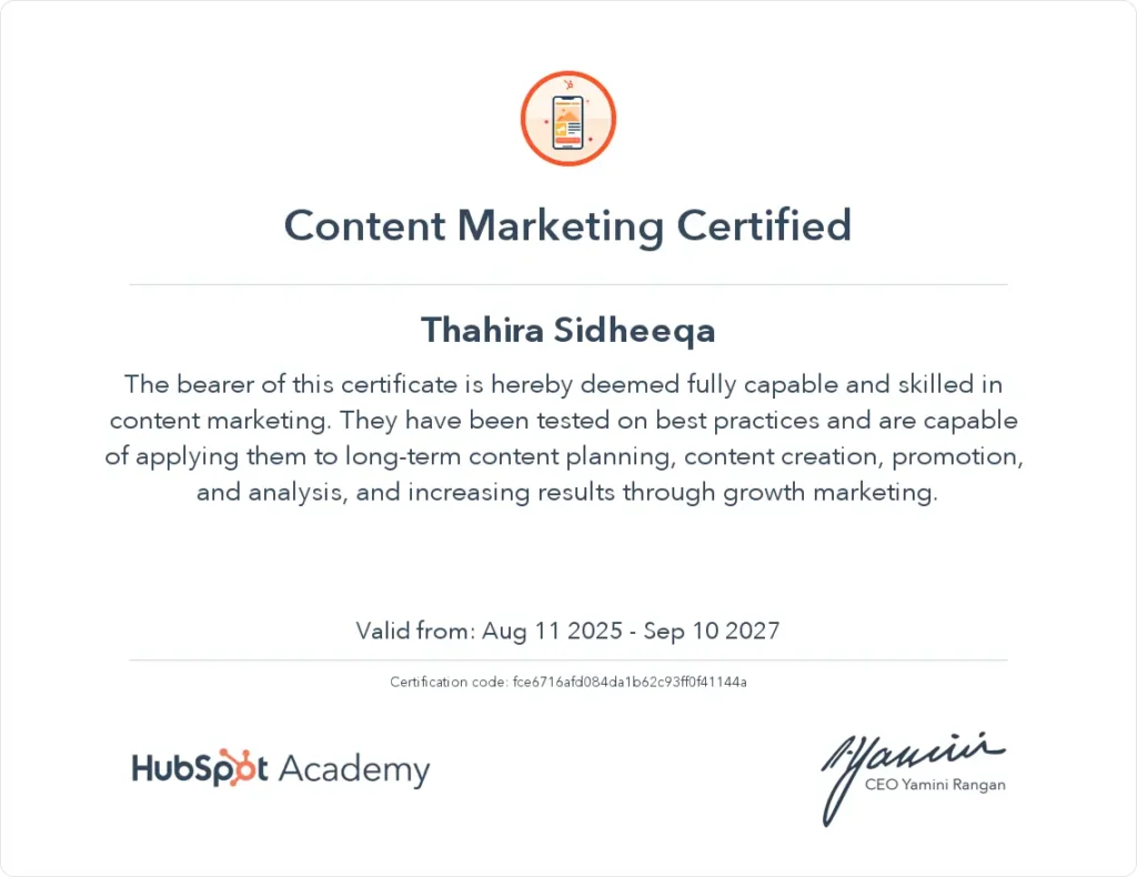 freelance-digital-marketer-in-kannur-hubspot-certificate